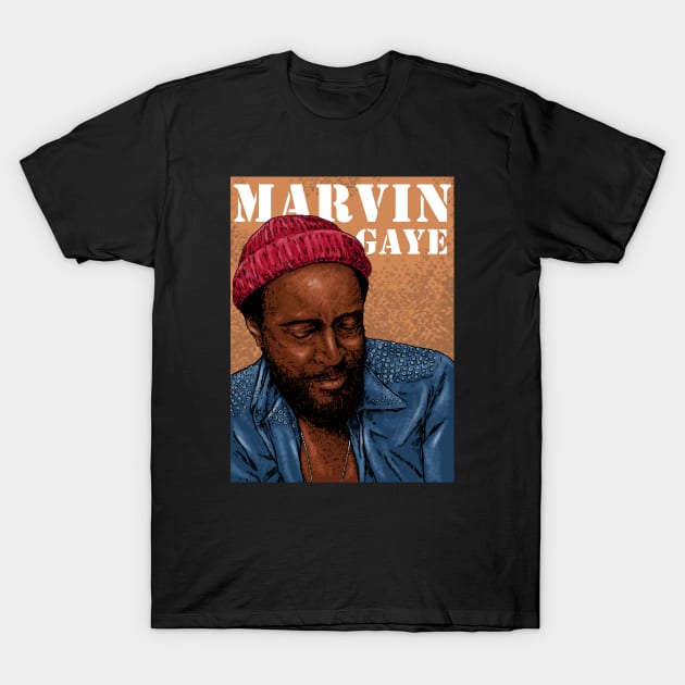 Marvin Gaye - Classic Fan Art T-Shirt by The Dare